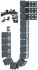 Igus E1.18 Black Cable Chain - Flexible Slot, W15 mm x D18mm, L1m, 28 mm Min. Bend Radius, Plastic