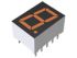 Wyświetlacz diodowy LED 7-segmentowy ze wspólną katodą 250 mcd RH DP, Pomarańczowy 10.2mm ROHM 605 nm