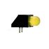 Dialight NYÁK-ra szerelhető LED állapotjelző Sárga Derékszögű, Átmenő furat, 50°, 2,7 V