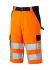 Pantalones cortos alta visibilidad Dickies de color Naranja/azul marino, talla de cintura 80 → 84cm