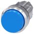 Siemens SIRIUS ACT Series Blue Momentary Push Button, 22mm Cutout, IP66, IP67, IP69K