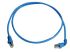 Telegartner Cat6a Right Angle Male RJ45 to Male RJ45 Ethernet Cable, S/FTP, Blue LSZH Sheath, 1m