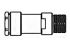 Molex Nano-Change Stecker Buchse M8 zur Kabelmontage, 4-polig, Schraubanschluss, 4.0A, IP67