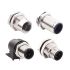 Norcomp Cable Mount Connector, 4 Contacts, M12 Connector