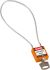 Brady Orange 1-Lock Glass Fibre Reinforced Plastic Safety Padlocks, 4.7mm Shackle