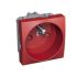 Schneider Electric Red 1 Gang Electrical Socket, 16A