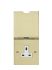 Contactum Gold 1 Gang Plug Socket, 2 Poles, 13A, Type G - British