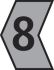 HellermannTyton Ovalgrip Slide On Cable Markers, Black on Grey, Pre-printed "8", 1.8 → 6.3mm Cable, 533-05045