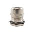 Alpha Wire FIT Cable Gland, M25 x 1.5 Max. Cable Dia. 17mm, Metal, Metallic, 11mm Min. Cable Dia., IP66, IP68, With