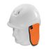 Uvex Naranja Protector de cuello para casco 9790075 Poliéster Trabajos de asfalto, albañilería, puentes, hormigón,