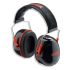 Protector auditivo Uvex serie K, atenuación SNR 33dB, color Negro, rojo