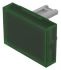 EAO Green Rectangular Push Button Lens for Use with 31 Series
