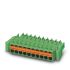 Phoenix Contact FMC 1.5/ 4-ST-3.5-RF 4-pin PCB Terminal Block, 3.5mm Pitch, Rows, Screw Termination