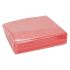 RS PRO Red Cloths for Light Duty Cleaning, Box of 50, 42 x 38cm, Repeat Use