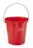 6L Plastic Red Bucket With Handle