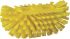 Vikan Hard Bristle Yellow Scrubbing Brush, 40mm bristle length, Polyester bristle material