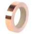 RS PRO Metallband Kupferband leitend, Stärke 0.035mm, 19mm x 33m, -20°C bis +155°C, Haftung 4,5 N/cm