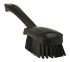 Vikan Hard Bristle Black Scrubbing Brush, 36mm bristle length, Polyester bristle material