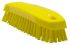 Vikan Medium Bristle Yellow Scrubbing Brush, 20mm bristle length, Polyester bristle material