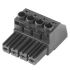 Weidmuller 7.62mm Pitch 3 Way Right Angle Pluggable Terminal Block, Plug, Through Hole, Screw Termination