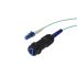 Bulgin LC to LC Simplex Multi Mode OM3 Fibre Optic Cable, 50/125μm, Light Blue, 5m