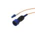 Bulgin LC to LC Simplex Multi Mode OM1 Fibre Optic Cable, 62.5/125μm, Orange, 5m