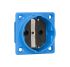 ABL Sursum Blue 1 Gang Plug Socket, 2P + PE Poles, 16A, Schuko, Indoor Use