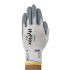 Ansell HyFlex 11-800 White Nylon General Purpose Work Gloves, Size 6, XS, Nitrile Foam Coating