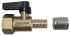 Watts Brass Pipe Fitting, Straight Compression Fitting 1/2in