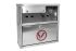 RS PRO Stainless Steel Wall Mounting Outdoor Ashtray, 100mm x 300mm x 300mm