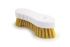 RS PRO Soft/Hard Bristle Yellow Scrubbing Brush, PET bristle material