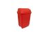 RS PRO 50L Red Flip Plastic Waste Bin