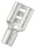 RS PRO Uninsulated Female Spade Connector, Double Crimp, 0.8 x 6.35mm Tab Size, 1.5mm² to 2.5mm²