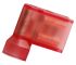 RS PRO Red Insulated Female Spade Connector, Flag Terminal, 0.8 x 6.35mm Tab Size, 0.5mm² to 0.75mm²