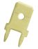RS PRO Uninsulated Male Spade Connector, PCB Tab, 6.35 x 0.8mm Tab Size