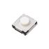 White Push Plate Tactile Switch, SPST 10 μA → 20 mA 0.7mm Surface Mount