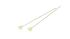 RS PRO Cable Tie, Releasable Marker, 215mm x 3.6mm, Natural Nylon, Pk-100