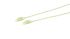 RS PRO Cable Tie, Double Head Knot, 230mm x 3.6 mm, Natural Nylon, Pk-100