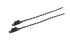 RS PRO Cable Tie, Double Head Knot, 150mm x 3.6 mm, Black PE, Pk-100
