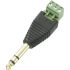 RS PRO Jack Plug 6.35 mm Cable Mount Phone Plug Adapter Plug, 3Pole 5A