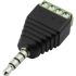 RS PRO Jack Plug Cable Mount Plug Adapter Plug, 4Pole 5A