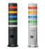 Colonnes lumineuses pré-configurées à LED Feu Flash, Fixe, série LD6A, 24 V (c.a./c.c.)