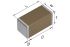 AEC-Q200 Condensador cerámico multicapa MLCC, TDK, 100nF, ±10%, 100V dc, Montaje en Superficie, X8R dieléctrico