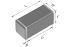 Condensatore ceramico multistrato MLCC, 1812 (4532M), 100nF, ±5%, 250V cc, SMD, C0G