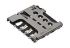 Molex Steckverbinder für Speicherkarten, 2.54mm, 6-polig, Female, Push/Pull, MIKROsim, Oberflächenmontage