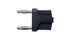 Schutzinger Black Male Banana Plug, 4 mm Connector, Plug In Termination, 12A, 33 V ac, 70V dc, Nickel Plating