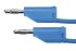 Cable de prueba Schutzinger de color Azul, Macho-Hembra, 33 V ac, 70V dc, 16A, 500mm