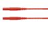 Schutzinger Messleitung Stecker, Rot PVC-isoliert 500mm, 1kV / 16A CAT III 1000V