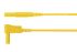 Cable de prueba Schutzinger de color Amarillo, Macho-Macho, 1kV, 16A, 1m