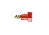 Schutzinger 4mm Red Terminal Post, 1kV, 63A, M6 x 0.75 Thread